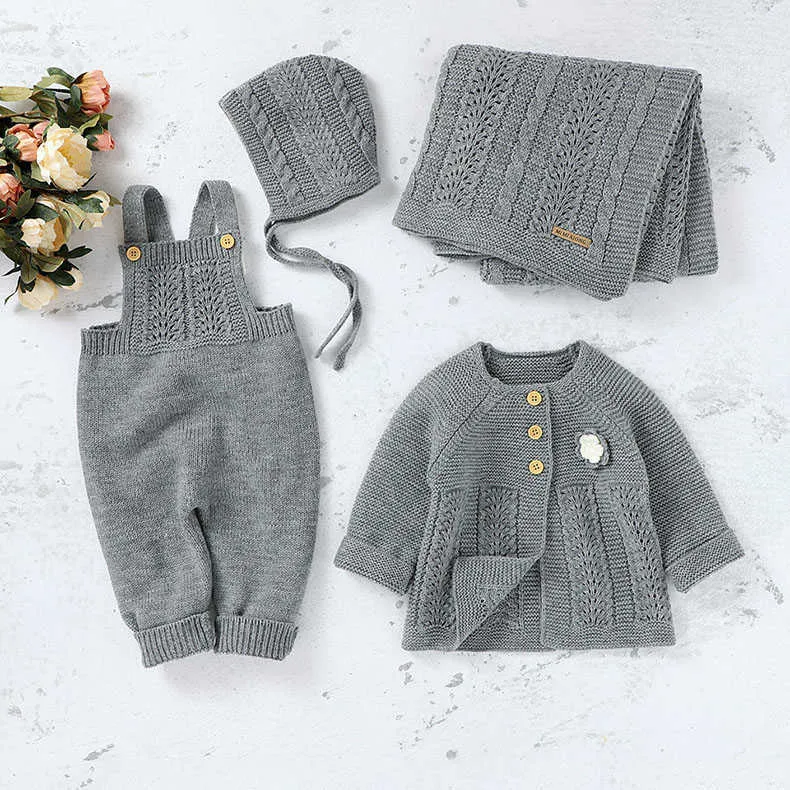 2 stks Baby Jongens Meisjes Rompertjes Born Jumpsuits Herfst Mouwloze Zuigeling Kinderen Overalls Winter Peuter Kleding 210615