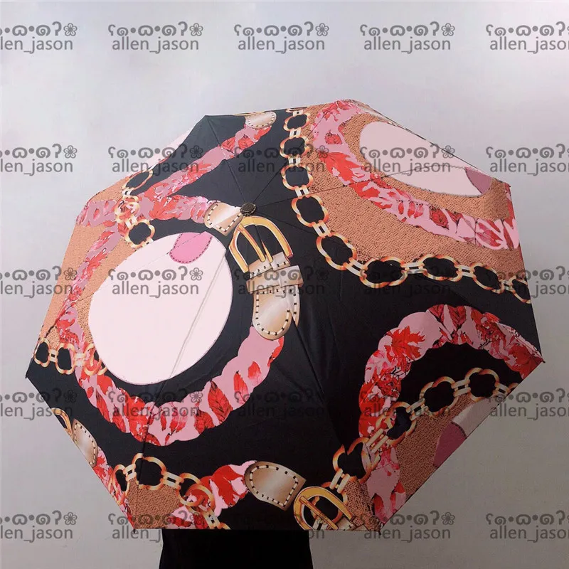Łańcuch kwiaty parasole hipster automatyczne składane luksusowe parasole najwyższej jakości odkryty projektant podróży Wielofunkcyjne parasole słońca