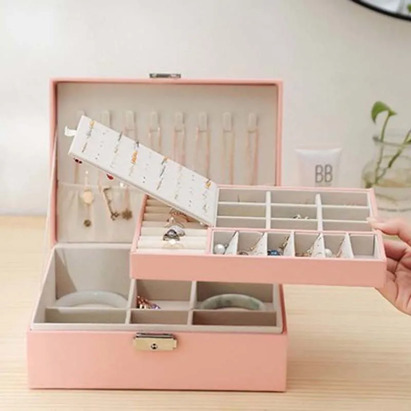 Earring Storage Box Jewelry Box Ear Clips and Ear Studs Bracelet Necklace Jewelry  Jewelry Display Organizing Shelves Large