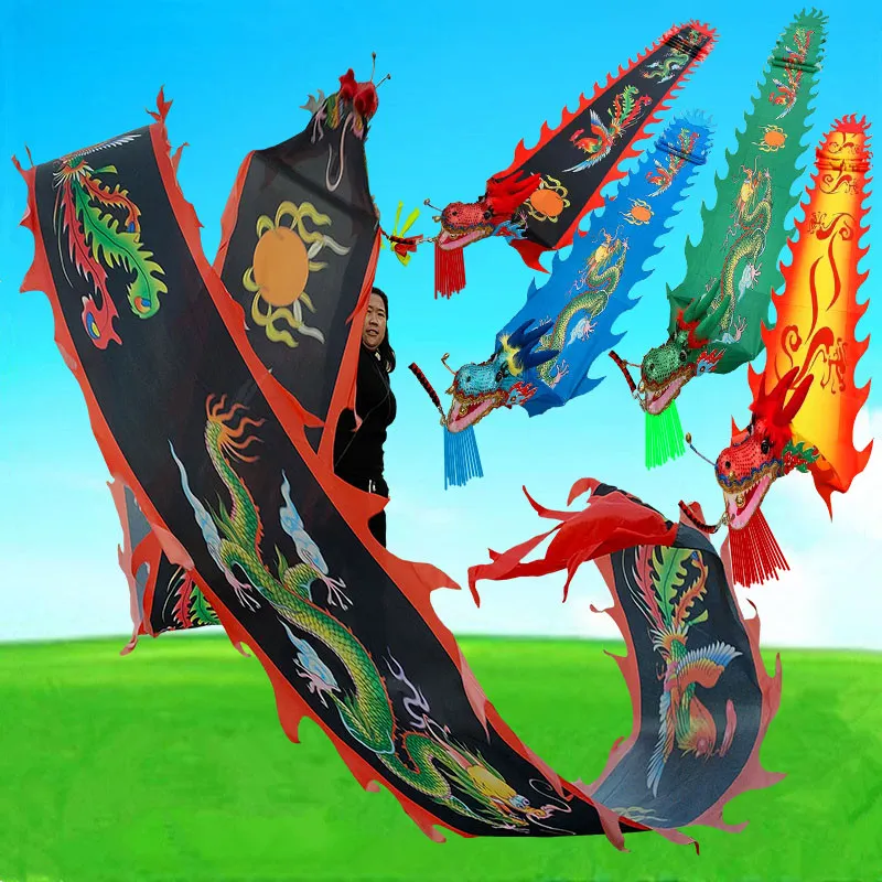 6m/8mフィットネスドラゴンリボンダンス小道具ドラゴンとのパーティーパフォーマンス中国の伝統文化製品舞台パフォーマンス新年のパフォーマンス
