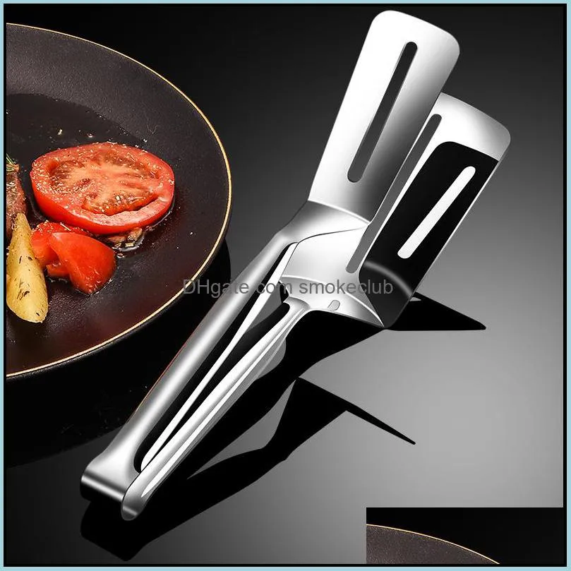 304 Stainless Steel Clip Kitchen Tools Cooking Clip Barbecue Fried Fish Creative Multifunctional Food Bread Steak Clip RRD7702