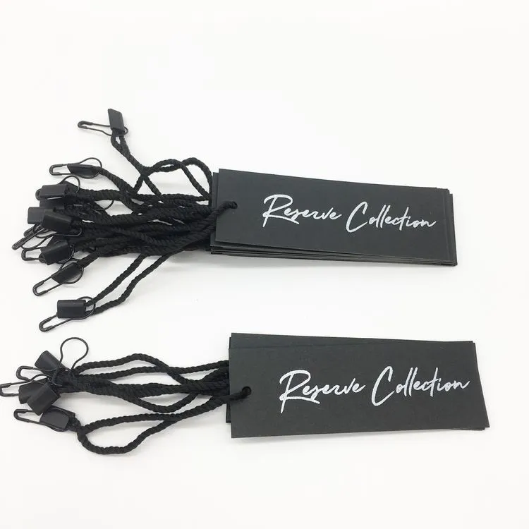 Tag Di Appeni Personalizzati Neri Vestiti Biglietti Oscillazioni