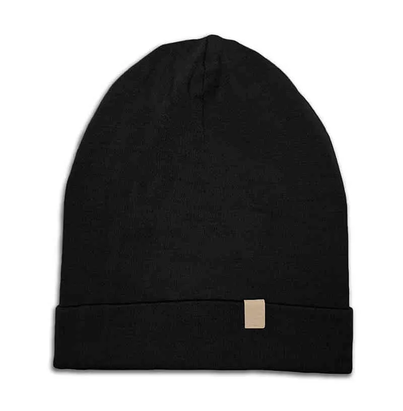 Unisex-Manschette, 2-lagig, 100 % Merinowolle, Ridge-Beanie für Herren und Damen, weich, thermisch, warm, Wintermütze OSFA