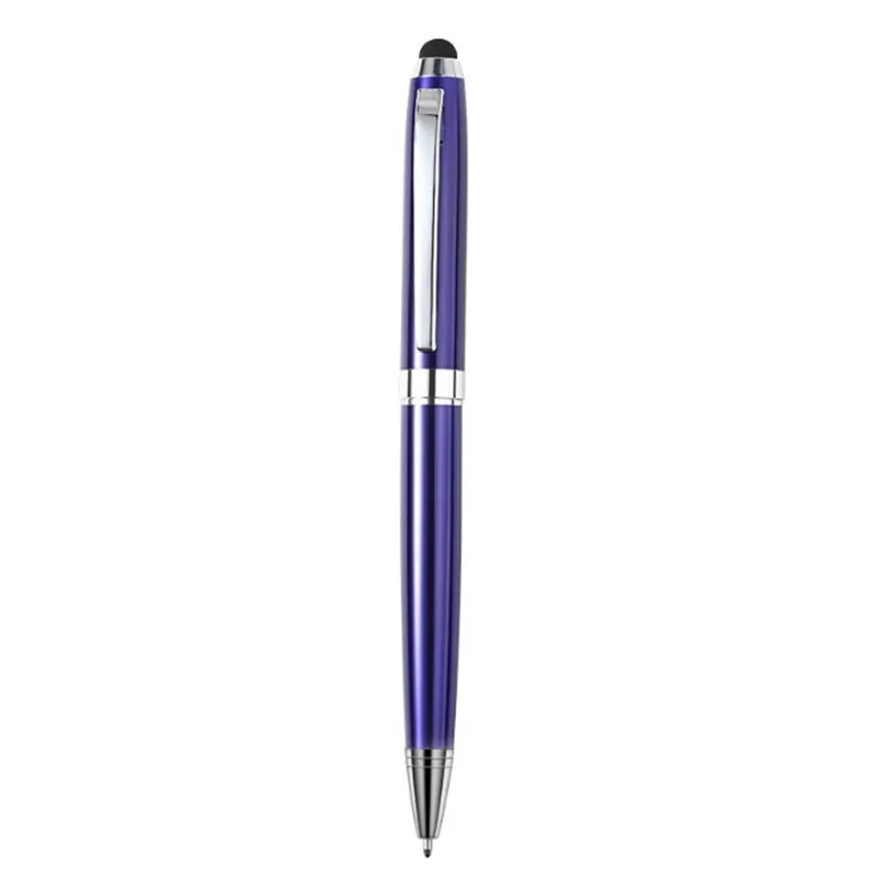 Hurtownie 2 w 1 Biznes Metal Signature Pen Stylus Ballpoint Pens Student Office Writing Materiały