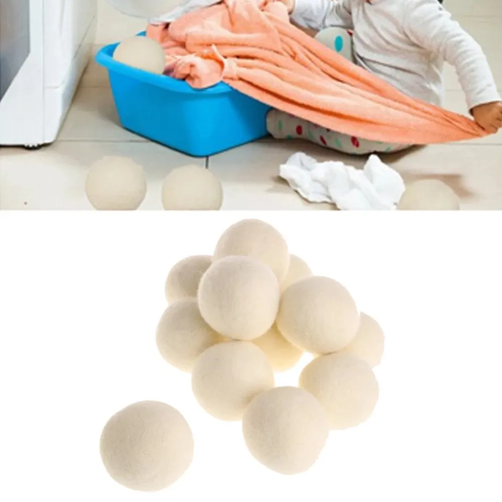 Bolas de secador de lana reutilizables, suavizante de tela Natural  reutilizable para lavandería, Bola Especial para