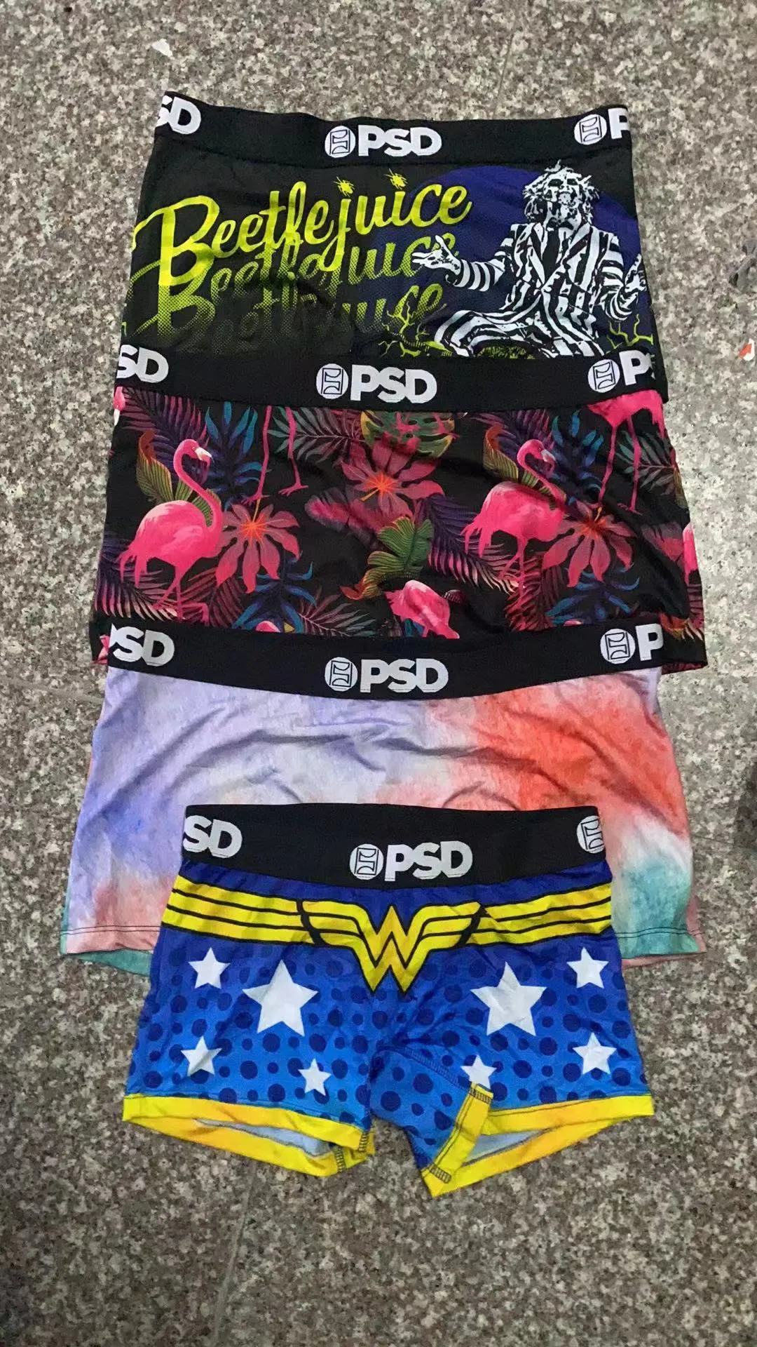 Random styles PSD underwear women's boxers sports Floral hiphop skateboard  street fashion streched legging MIX COLOR S/2XL