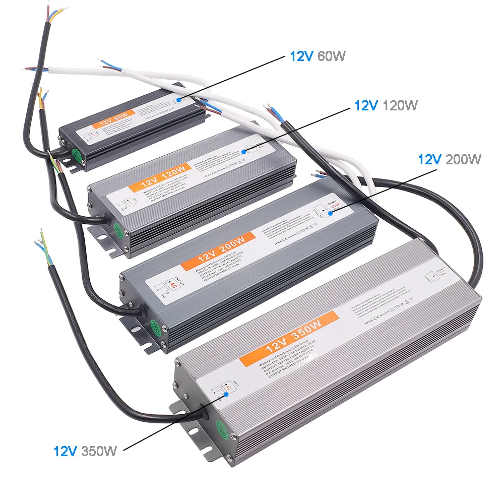 Fuente de alimentación impermeable IP68 de 220V para tira de luces