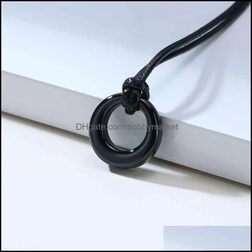 Commemorative necklace with life circle or eternal love, Unisex, waterproof pendant, ash of the dead symbolizing karma, Cremation