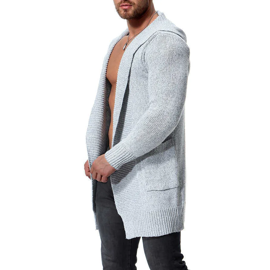 Ciepły sweter Smukły z długim rękawem Solid Color Regular Turtleneck dla mężczyzn 210909