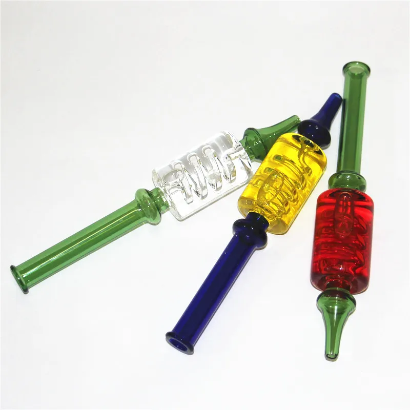 Smoking Straw Mini Glass Filter Pipe Water Bong Oil Dab Rig Nector
