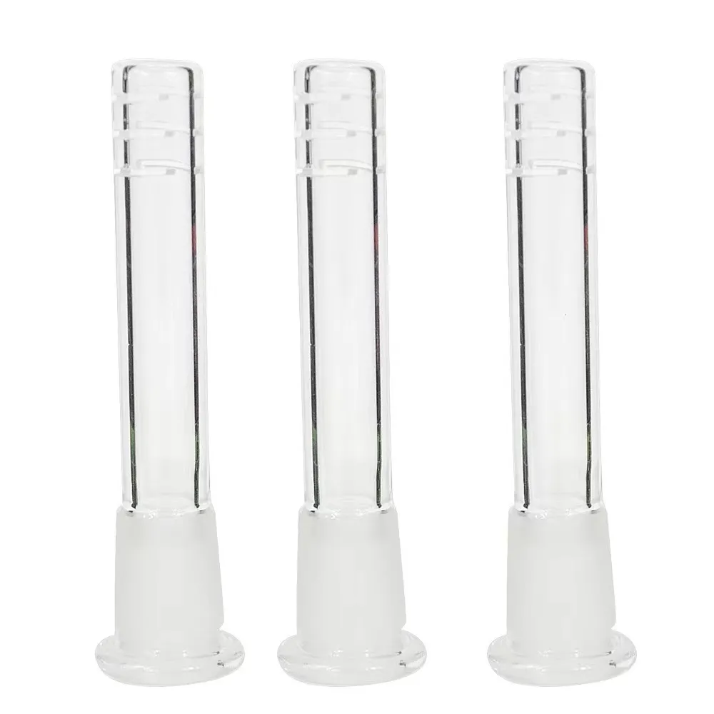 12 cm Cam Downstem Dağınık Yüksek Kalite 14mm Erkek Kök Borular Clear Adaptörü Tüp Sigara İçmek için Su Boru Bongs Dab Rigs