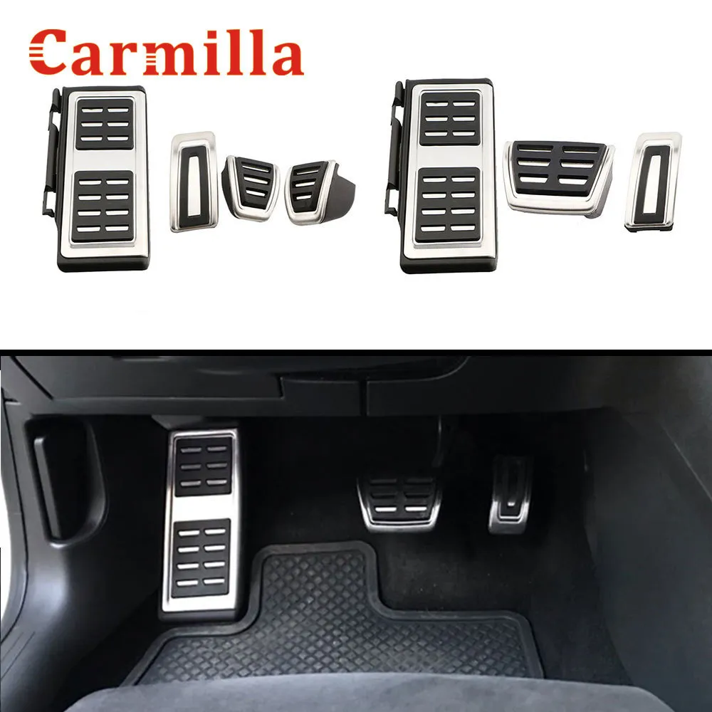 Carmilla Pedały samochodowe ze stali nierdzewnej Octavia 5E A7 2012 2020 Rapid 2013 - 2020 Auto Pedal Cover