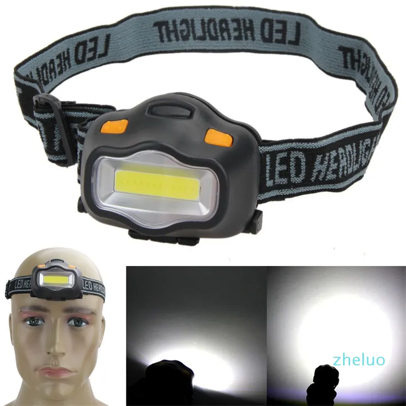 Alpinismo Escursionismo Faro Impermeabile 3W Pesca Campeggio Esterno Portatile Lampada frontale luminosa Interruttore a pulsante Luce bianca 4 5qtD1