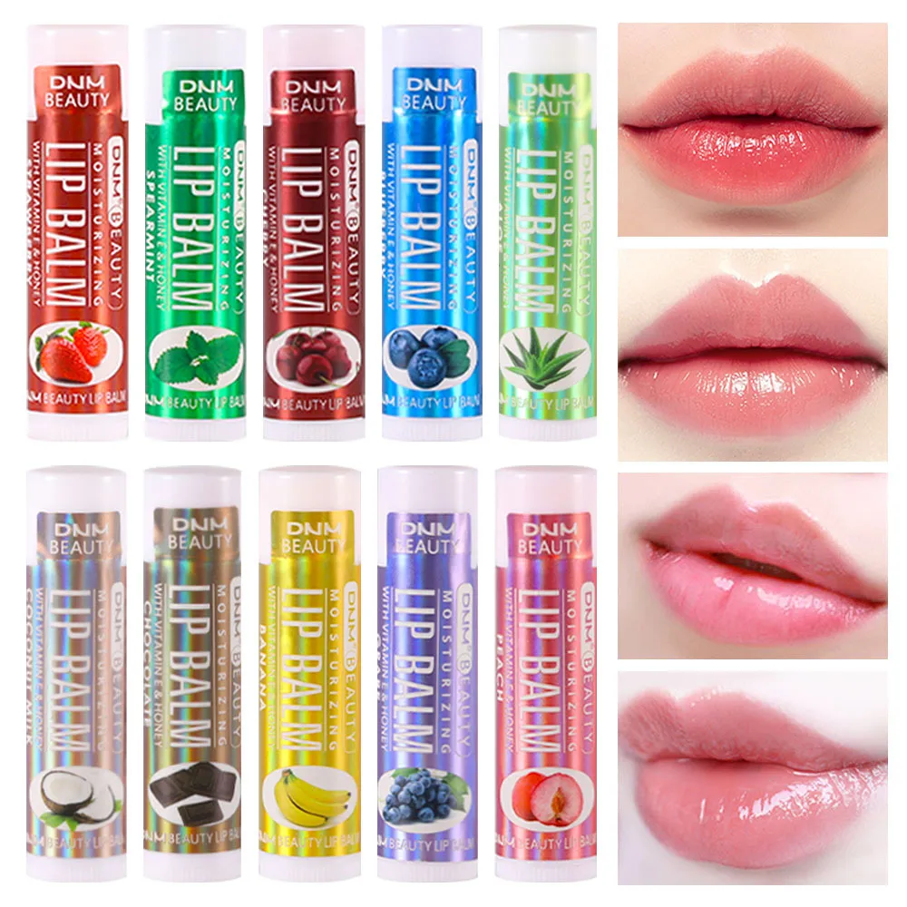 프루티 모이스춰 라이징 립 밤 유기농 사과 체리 바닐라 코코넛 오일 버터 chapstick 건조 입술 18 디자인