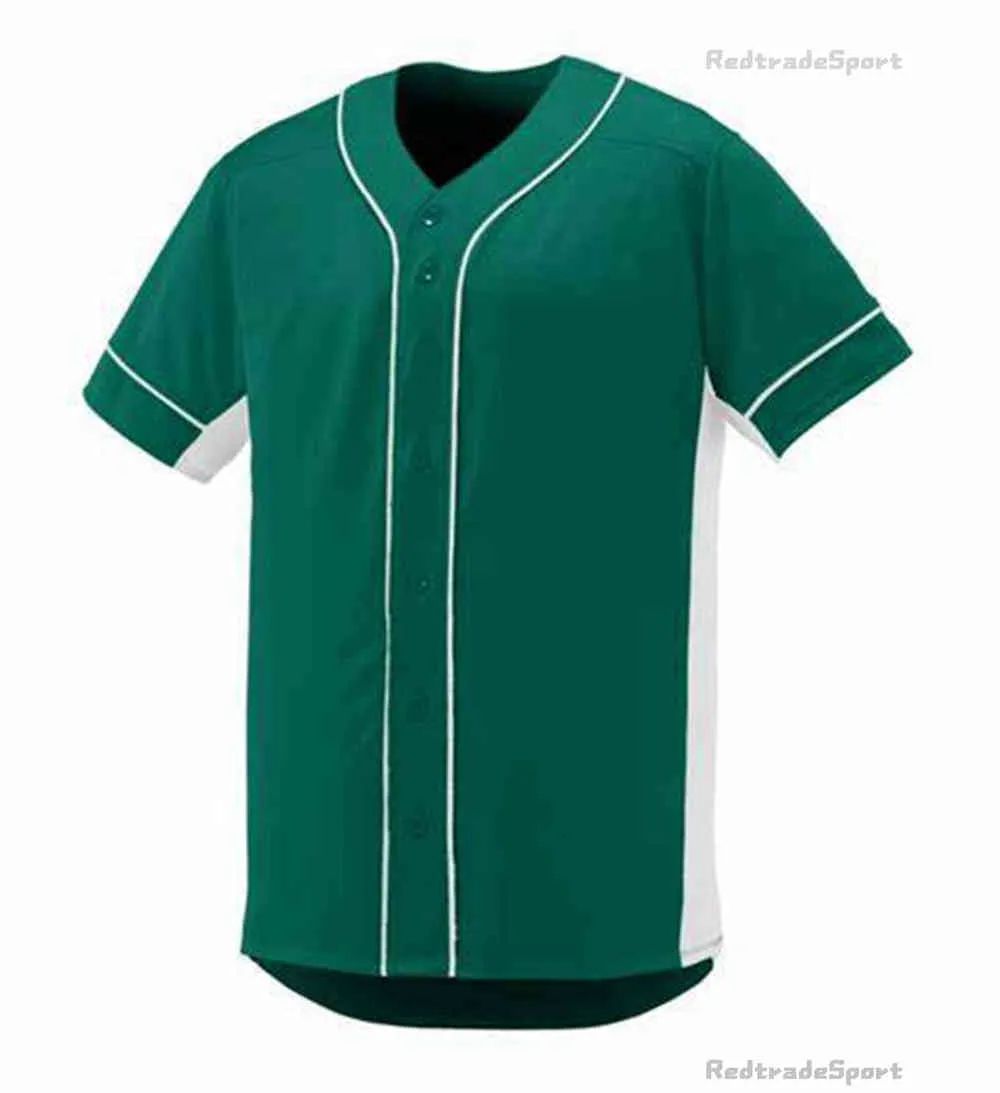 Personnalisez les maillots de baseball Vintage Logo vierge Cousu Nom Numéro Bleu Vert Crème Noir Blanc Rouge Hommes Femmes Enfants Jeunesse S-XXXL XI762