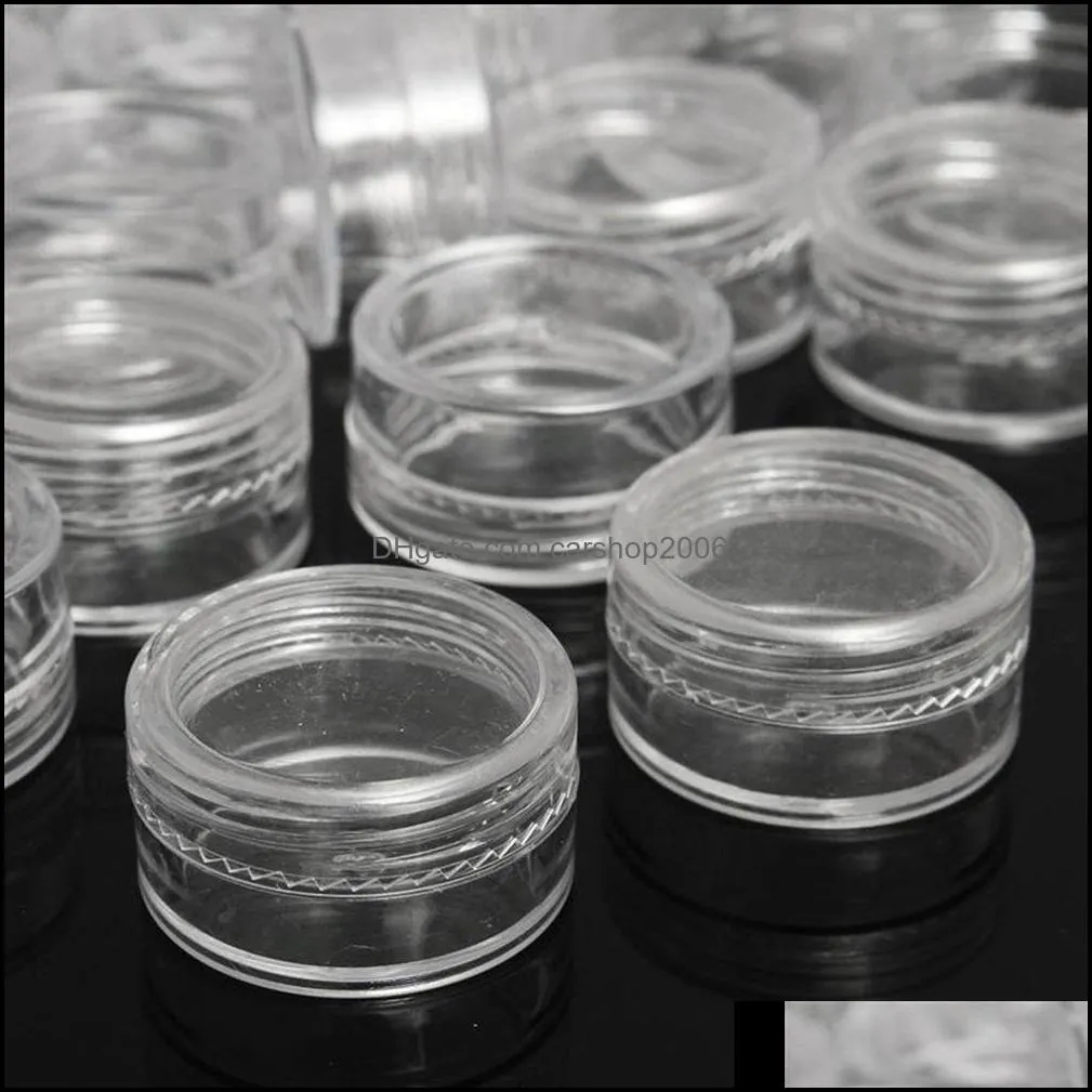 new5ml 10ml 20ml Plastic Jar Empty Eyeshadow Case Powder Cosmetic Jars for Container Eye Shadow 5g Cosmetic Case Empty Jar Pot HWF8585