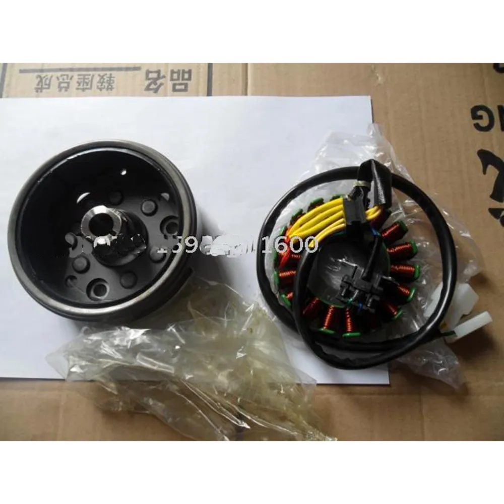 Motor cycle qingqizang astqm200gy-b / GS200 gxt200 engine magnetic rotor flywheel cylinder stator coil