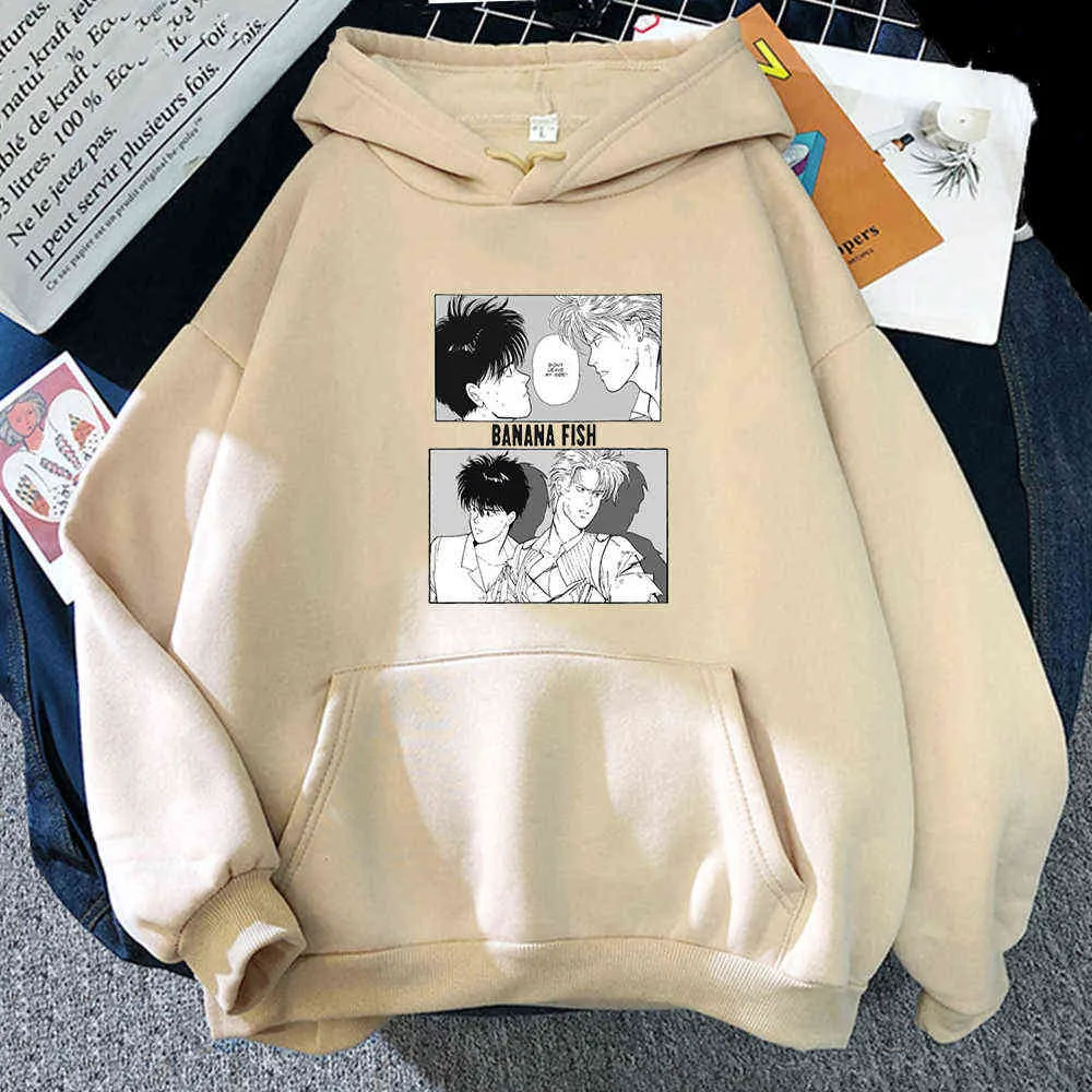 Banana Fish Ash Lynx Anime Cool Print Women Hoody Harajuku Vintage Hoodies Hip Hop Oversized Hoodie Fashion Female Streetwear Y0820