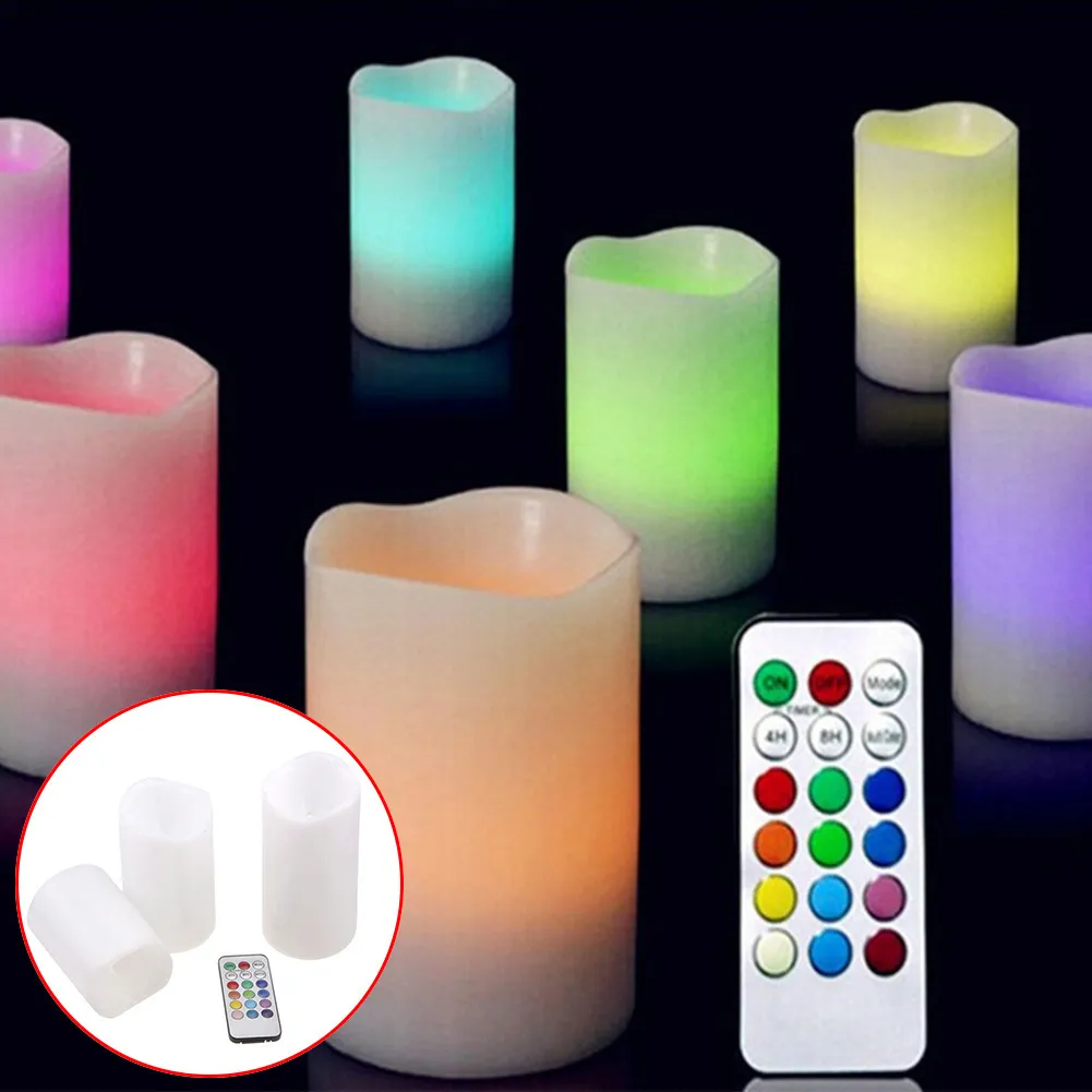 Ambient air colour changing candle clearance
