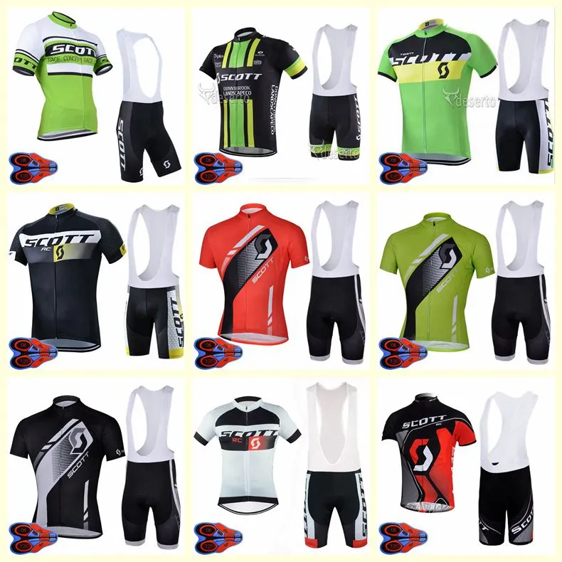 2021 equipo SCOTT ciclismo manga corta jersey pantalones cortos conjunto transpirable verano carreras ropa cómoda bicicleta desgaste U20042014