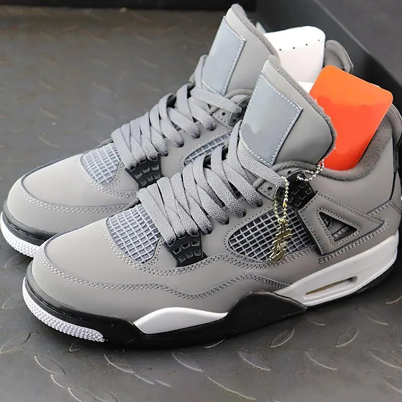 2021 Jumpman 4 Cool Grey Cat Basketball Shoes classic design Running Sneakers Men Sport Trainers With Box