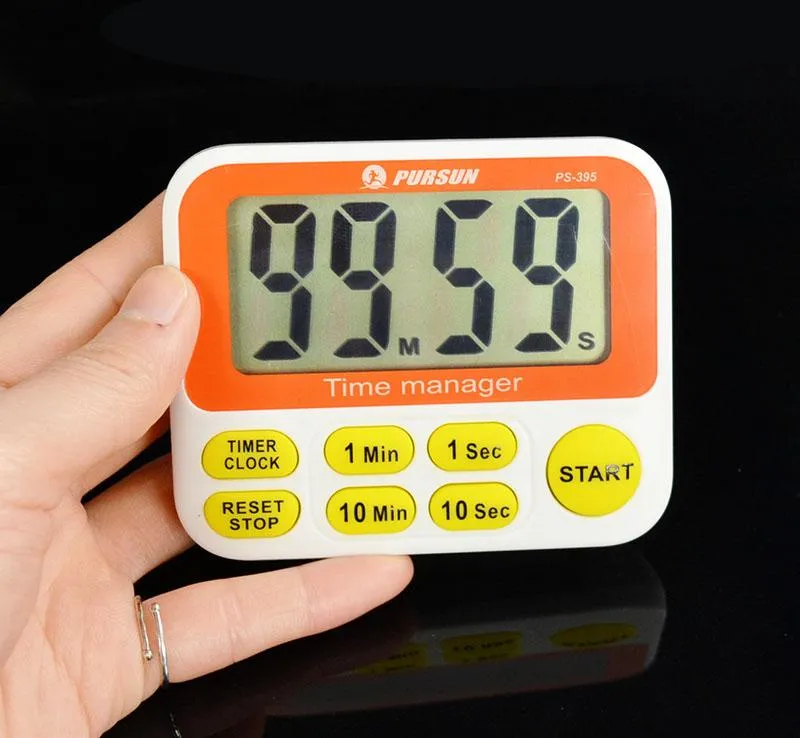 Таймеры ЖК -дисплей Digital Kitchen Cooking Timer Count Down Up Countdownup громкий будильник или режим