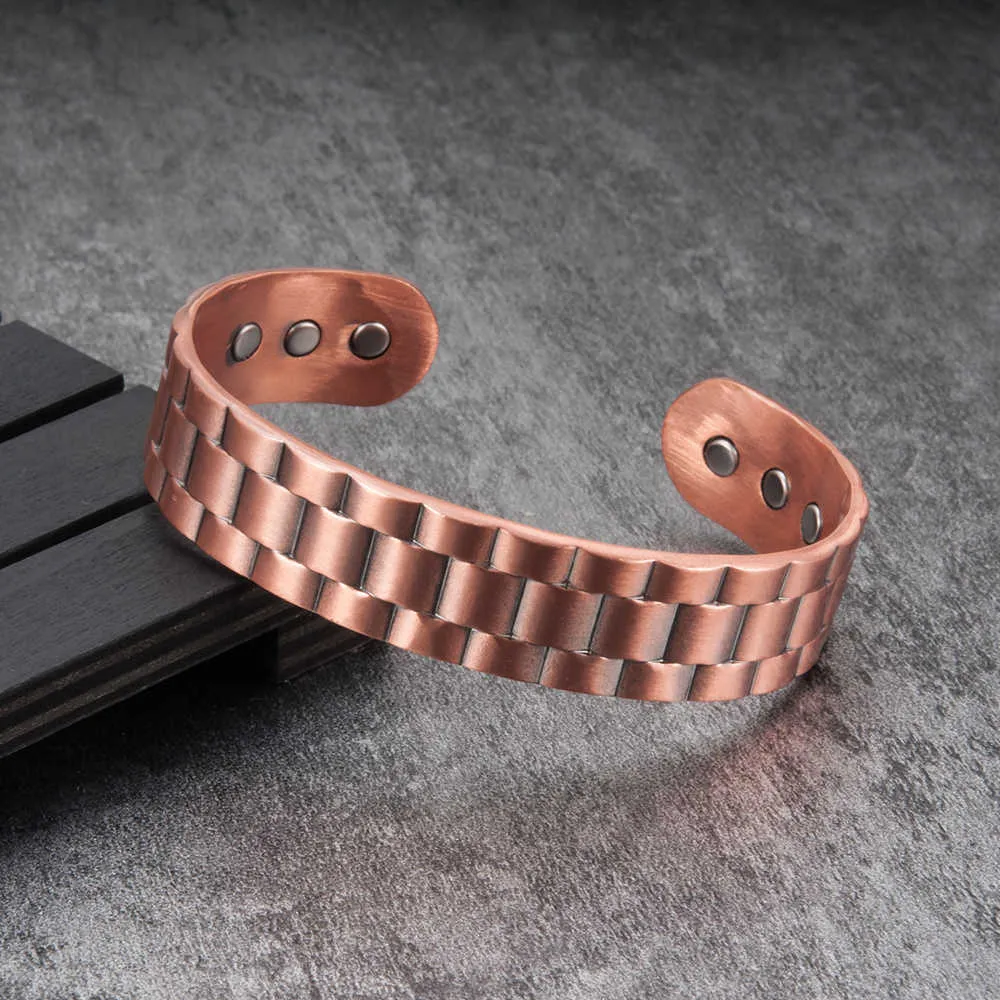 Men's pure on sale copper magnetic bracelet