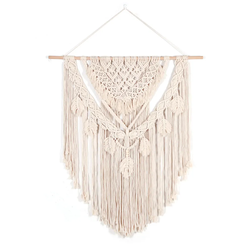 Ny design stor macrame bohemian tapestry vägg hängande boho chic geometrisk konst hantverk vävt tapestry soffa bakgrund inredning 210310