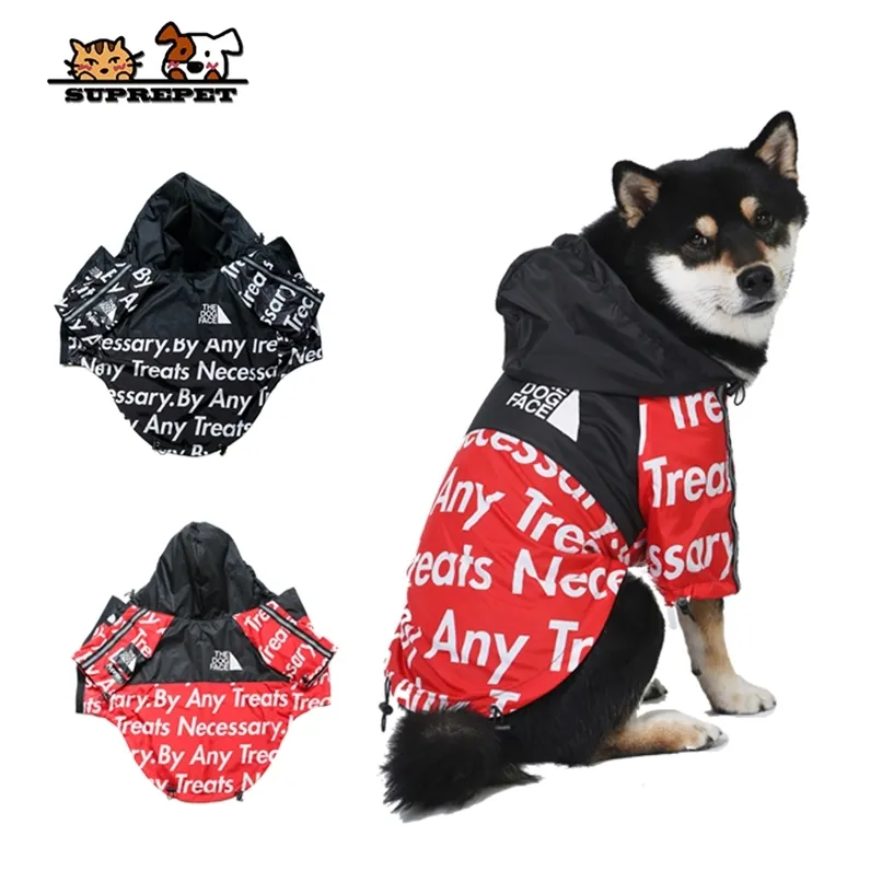 SUPREPET Pet Dog Clothes for French Bulldog Windproof Dog Jacket Waterproof Dog Jackets Puppy Sports Clothes Jacket Fashion Vest 211013