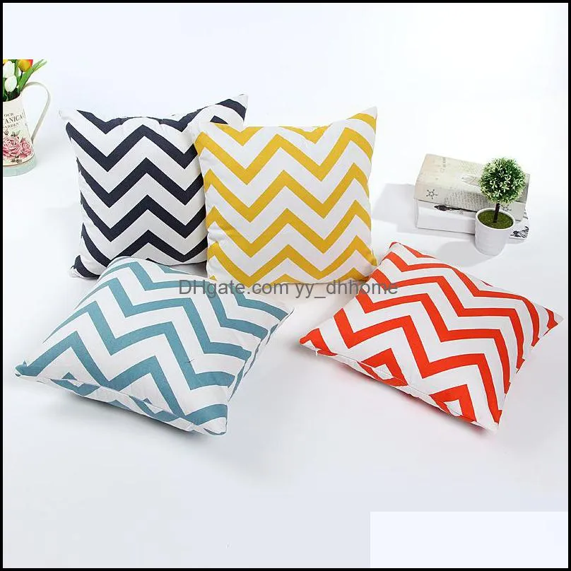 Home decor Car Bed Decorative Scandinavian Wavy Patterns Pillow Case Cushion Cover Decorative Pillows for Sofa