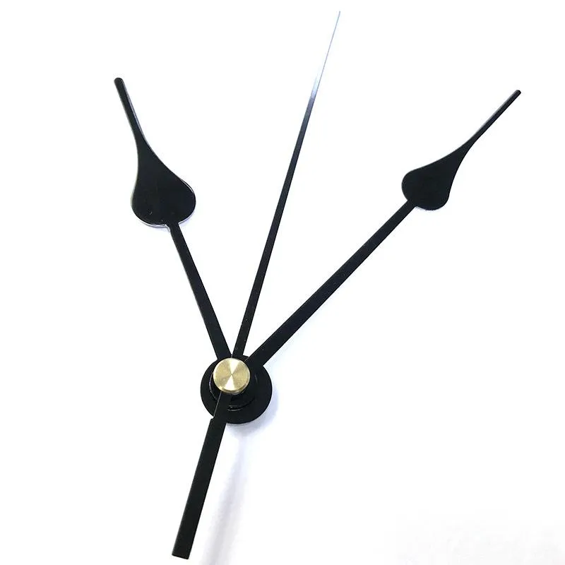 Home Clocks DIY Quartz Clock Movement Kit Black Clock Accessories Spindle Mechanism Repair with Hand Sets Shaft Length