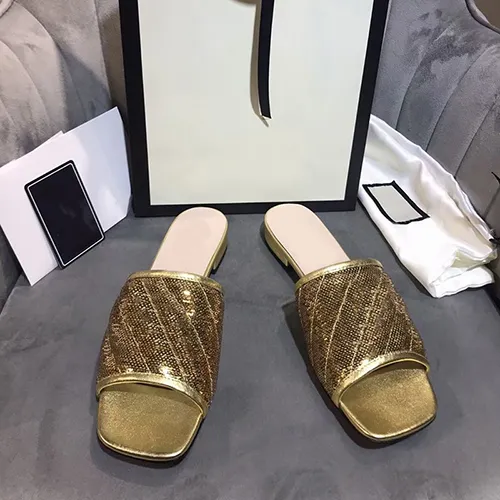 Gold Tone Leather Deva Slides For Women Comfortable Outdoor Beach Flip  Flops With The Lunch Box NO374 From Heatshoes, $216.72