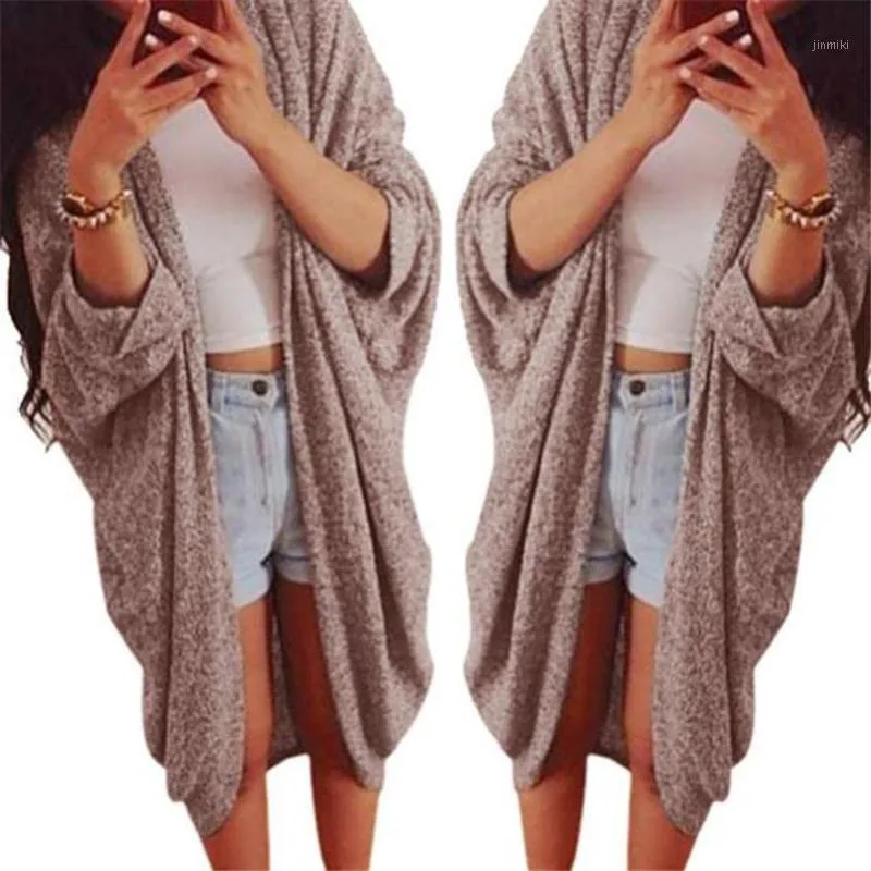 Wholesale- Womens Lady Casual Knit Sleeve Sweater Coat Cardigan Jacket Large Plus Size XXXL