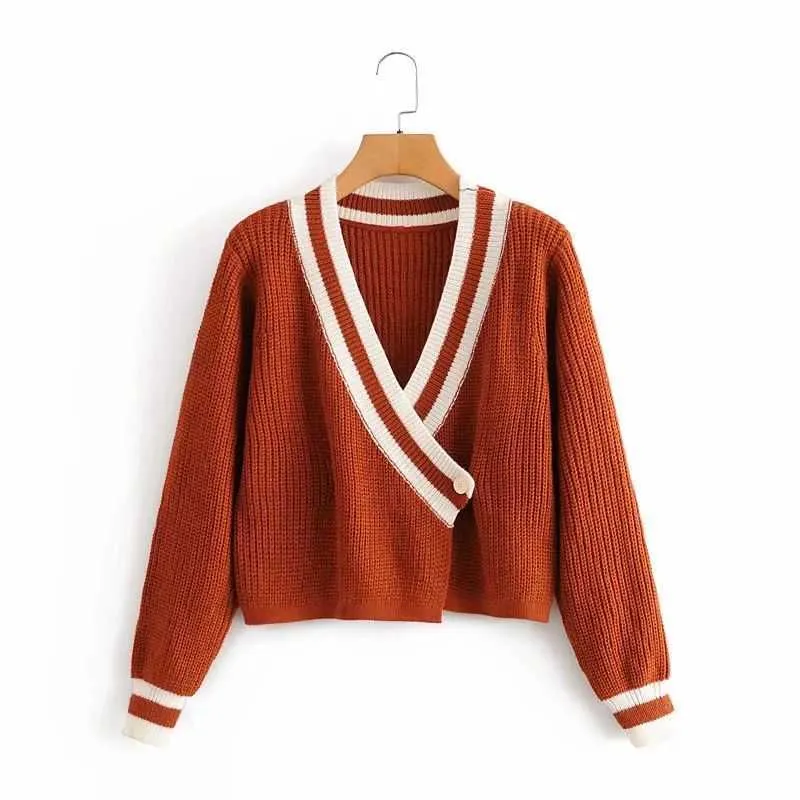 Herfst Winter Dames Knit Cardigan V-hals Lange Mouwen Wrap Gebreide Sweater Casual Femme Vetement Ropa Mujer 210709