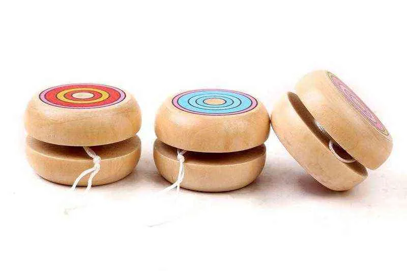 Save Big on Bulk Wooden Yoyo 1Pcs Wooden Yoyo Toys Classic Toys Wooden YO  YO Ball Spin Professional Puzzle Toys For Child Gift G1125 Best