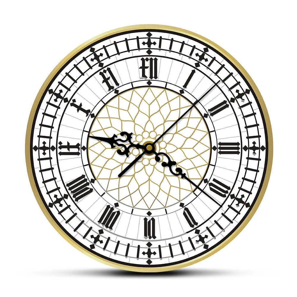 Reloj Big Ben, reloj de pared moderno contemporáneo, reloj de pared Retro silencioso sin tictac, decoración del hogar en inglés, regalo de Gran Bretaña Londres X0705