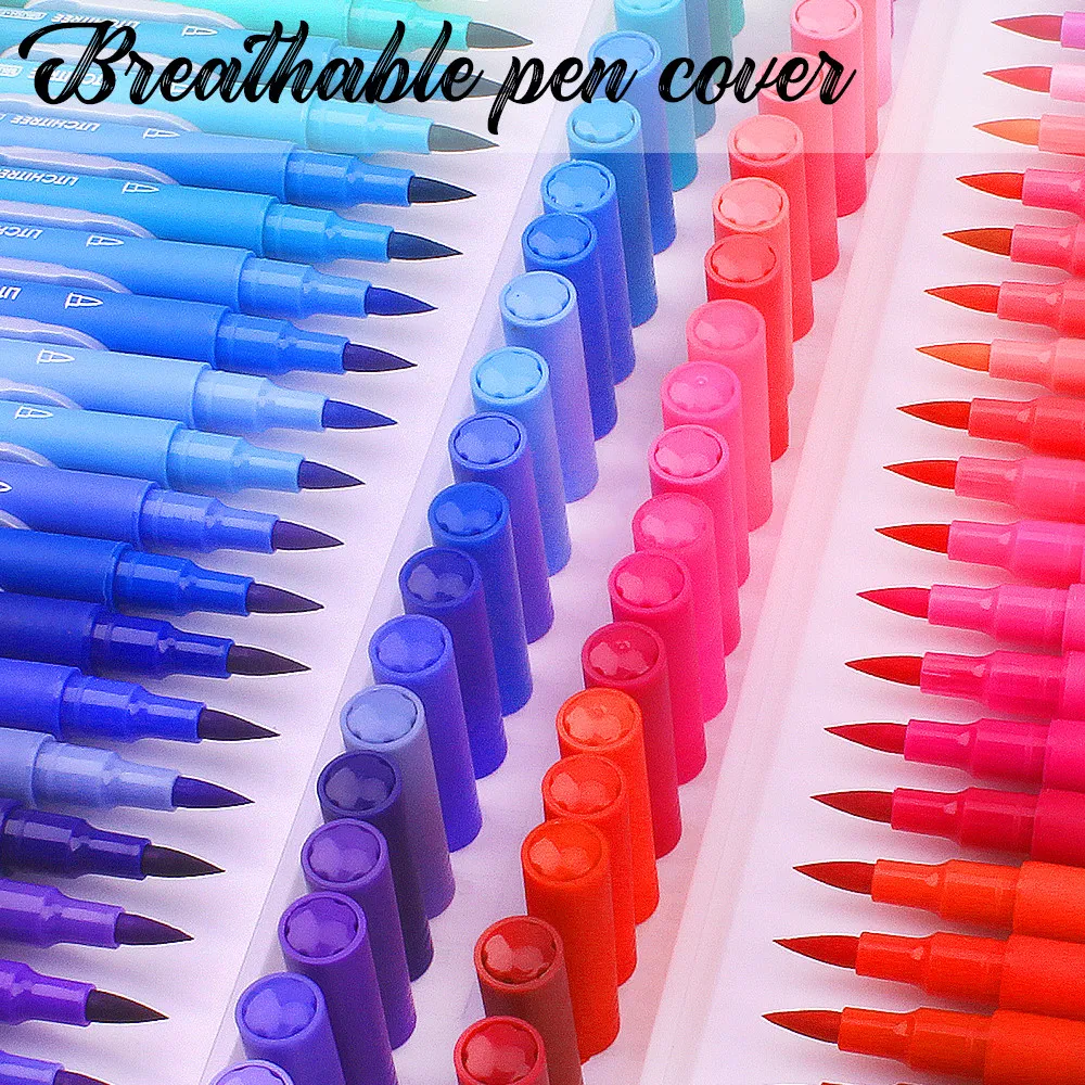 120/80/60 Colors Soft Hair Note Pen Set Sketch Brush Marker