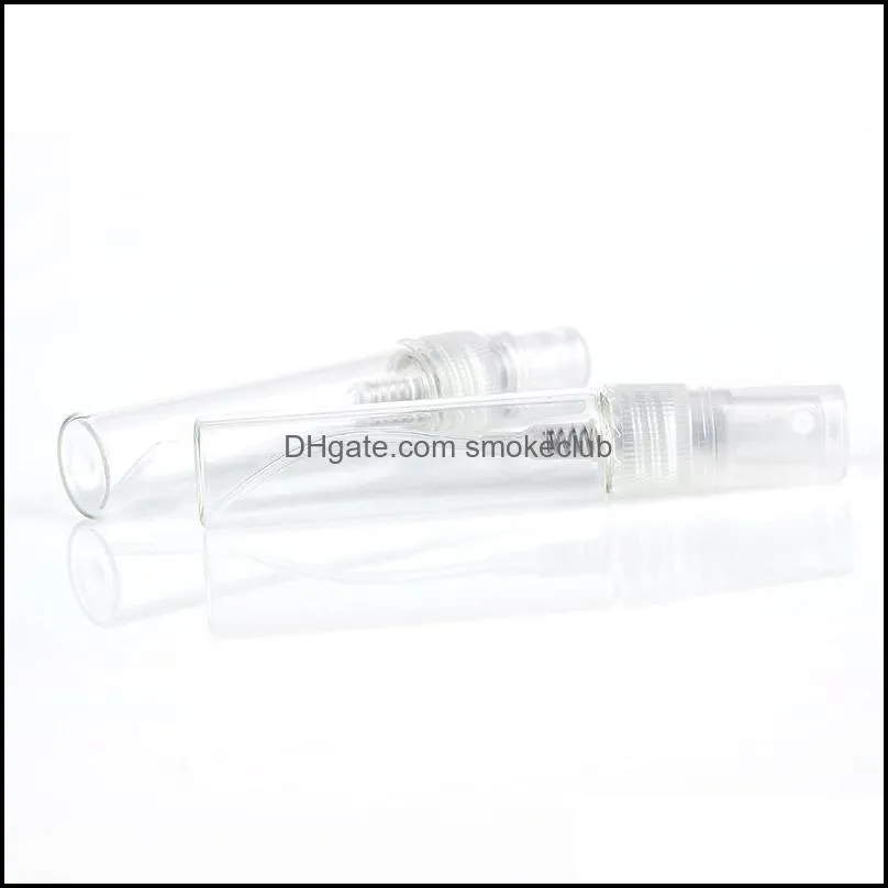 Bouteilles Emballage Bureau École Affaires Industrielle 5Ml Clair Mini Par Vide Cosmétique Échantillon Tube À Essai Flacons En Verre Mince Petit Vaporisateur