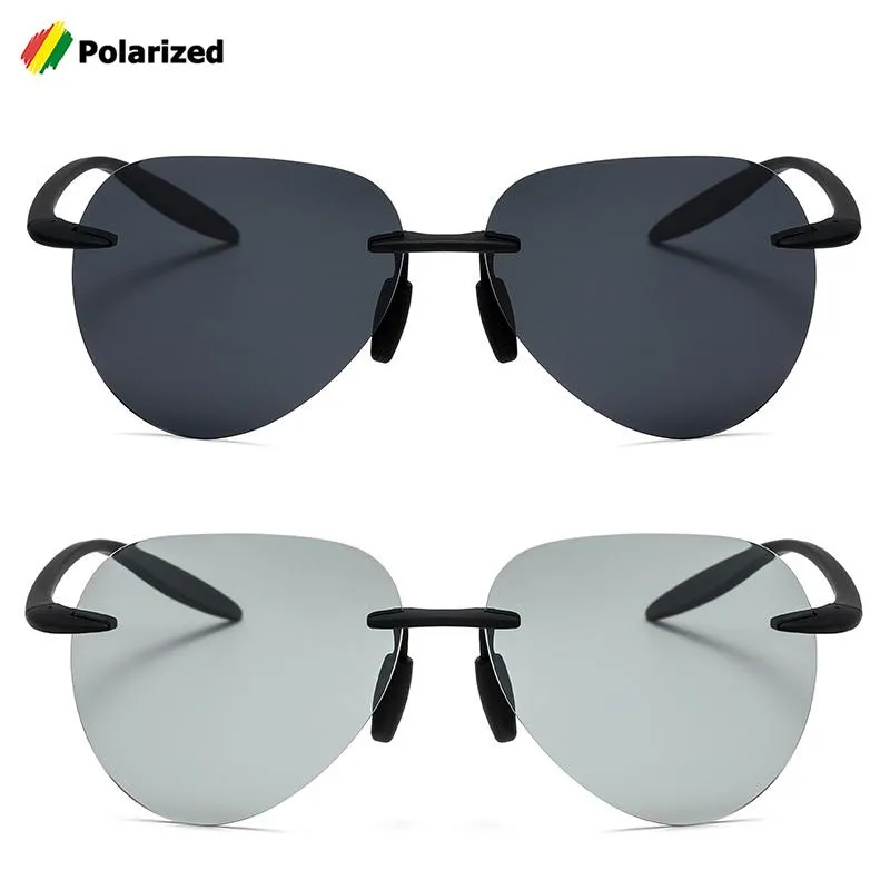 Sonnenbrille Jackjad 2021 Modesport TR90 Randlose Rahmenstil Polarisierte Männer Pilot Vintage Retro Marke Design Sonnenbrille 3028