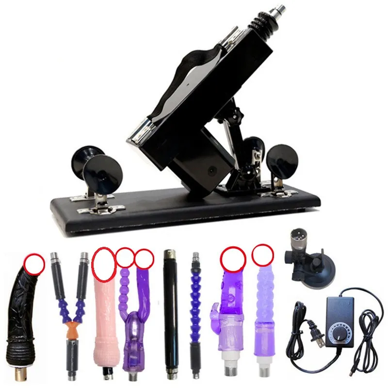 Akkaajj ametralladora de sexo autimatic con accesorios 3xlr Angel y velocidad muebles ajustables