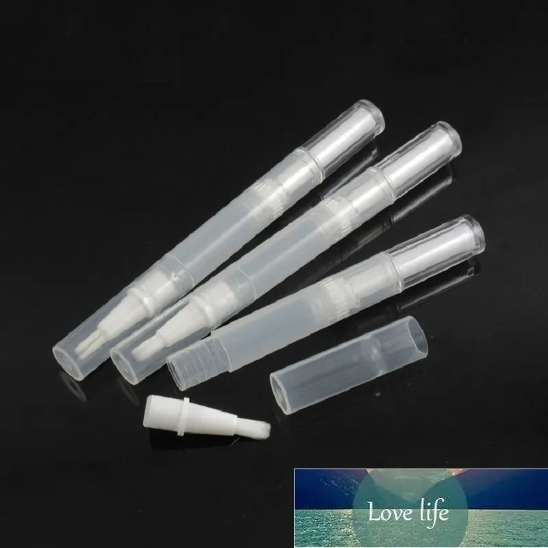 包装瓶3mlのプラスチックねじれペン化粧品コンテニック唇の光沢のあるコンセター空の透明なネイルケア包装ブラシのアプリケータ