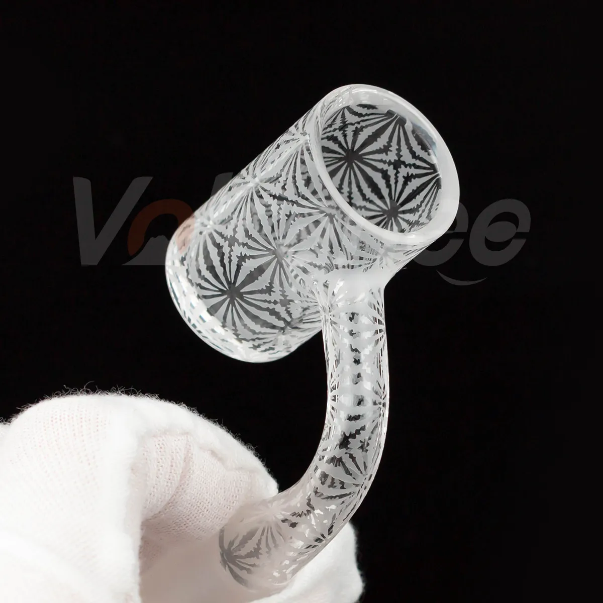 Hookahs Fully weld sandblasted quartz banger OD 25mm 14mm male 90 luxury Smoking Accessories for dab rig water pipe bong