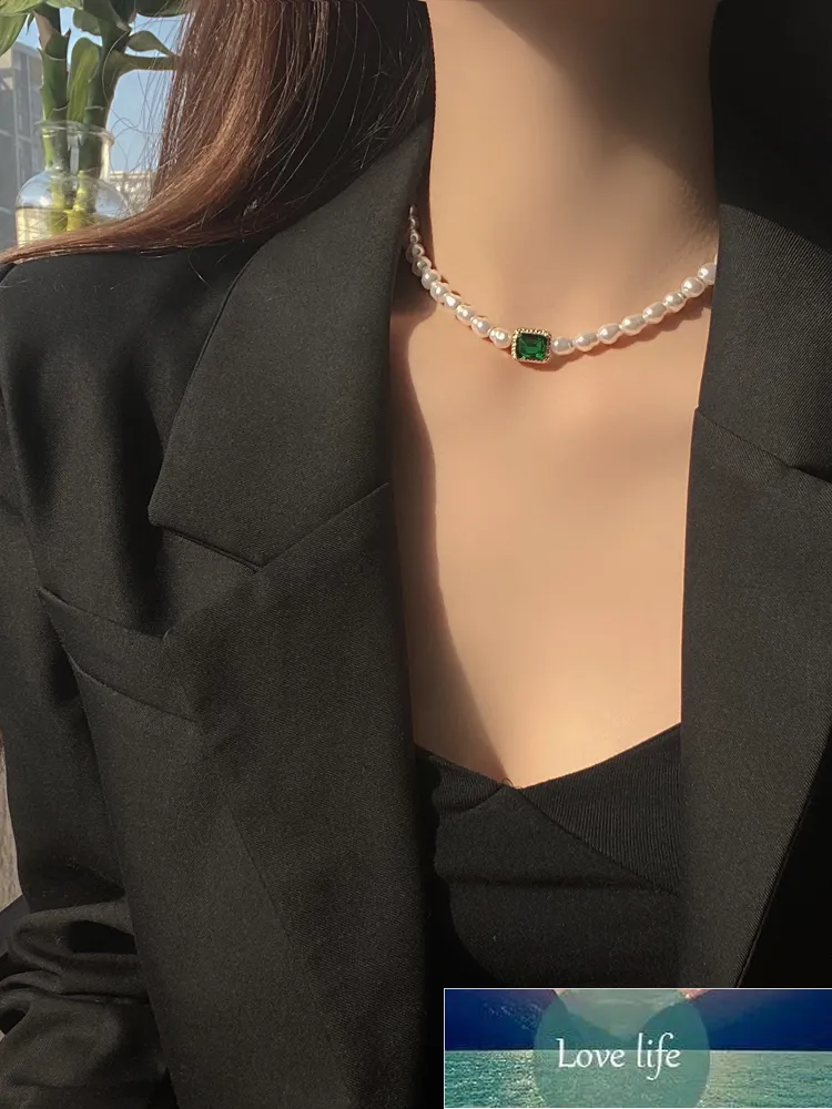 kshmir collana di perle moda retrò giapponese e coreana dolce catena girocollo fascino femminile piccola catena clavicola fresca 2020