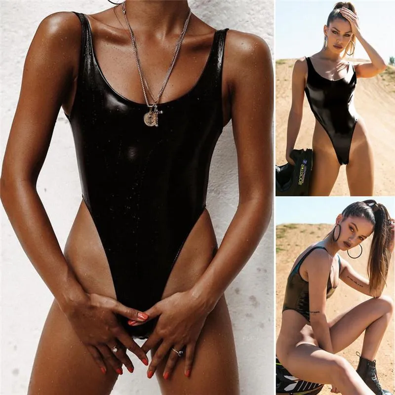 Sexy Brazilian Bandage Bikini With Wet Look And Push Up Feature