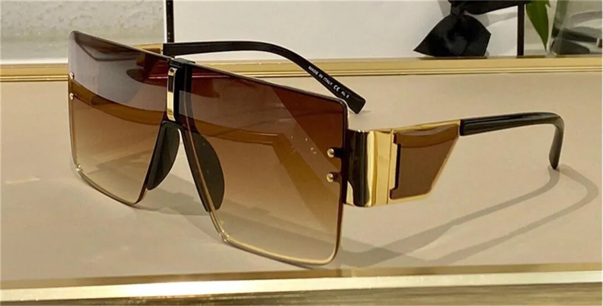 Новые моды дизайн солнцезащитные очки 7165 / k Классические простые большие квадратные безрамоглазные рамки универсальный стиль высочайшего качества открытый UV400 защитные очки