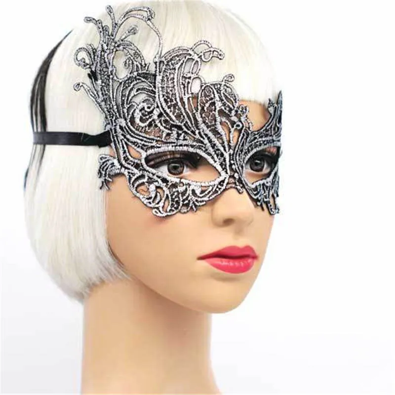 Sexy Colorful Bronzing Lace Mask Half Face Party Wedding Mask Fashion Dance Clubs Ball Performance Carnival Masquerade Masks