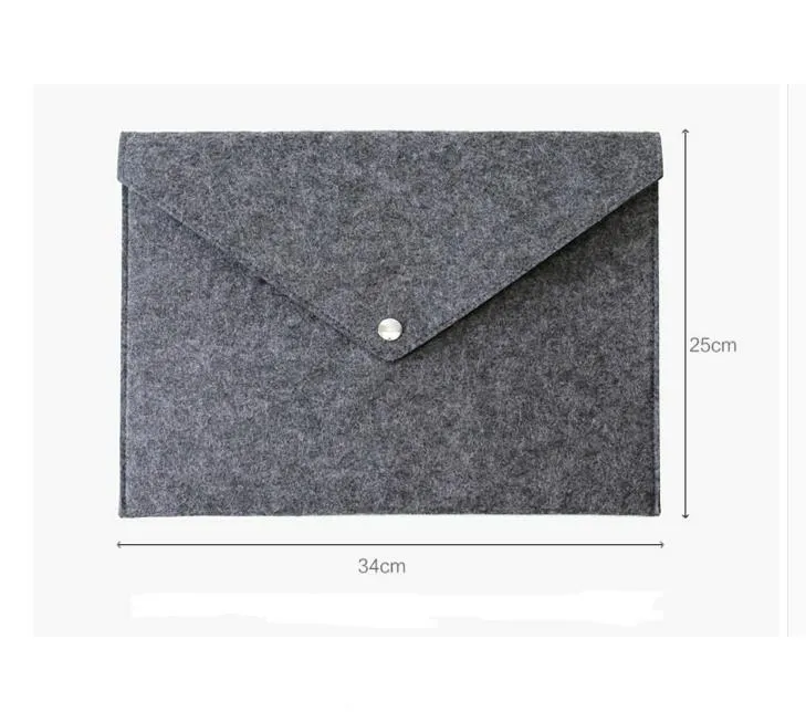 File Folder Felt Holder Documents Envelope Luxury Office Durable Briefcase Document Bag Paper Portfolio Case Letter Envelopes A4 Folders SN4089