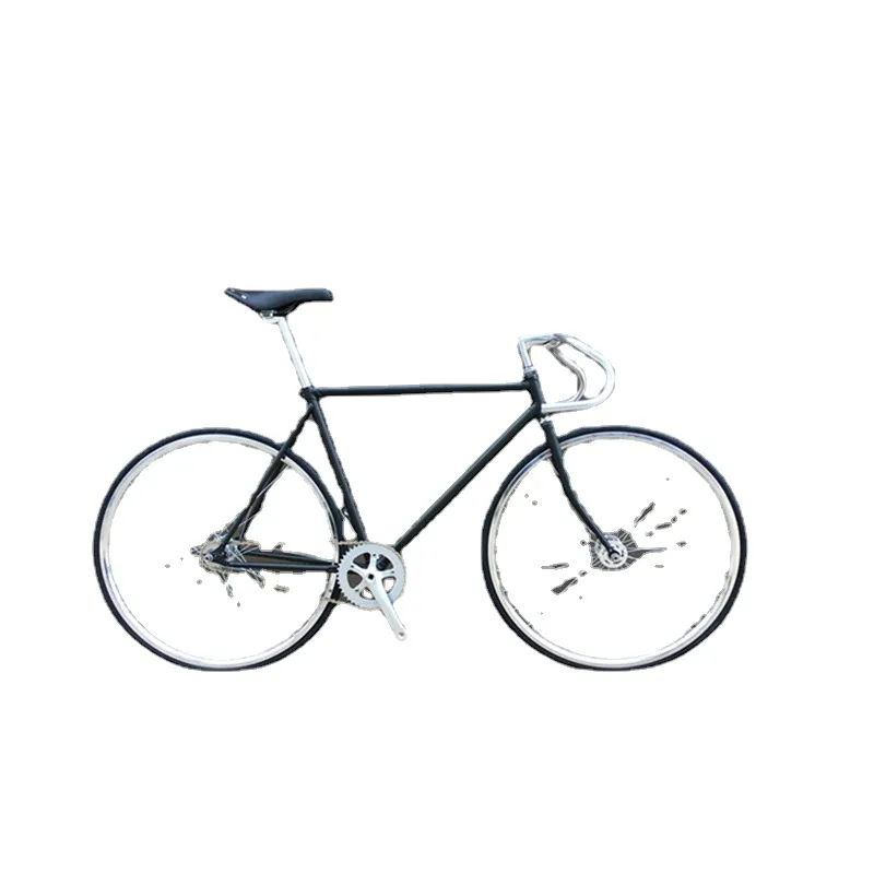 Vélo fixe Vintage 52cm 700C vélos de piste vélos matériel en acier à haute teneur en carbone activités extérieures Cycles hommes et femmes