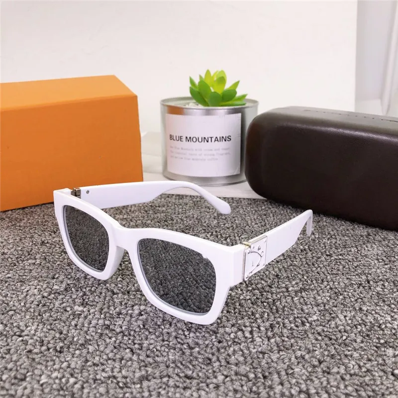 النظارات الشمسية للأزياء للسيدات الأزياء العلامة التجارية الشمسية لأشعة فوق البنفسجية العدسات الكلاسيكية العلامة التجارية للرجال والنساء مع صندوق هدايا العلامة التجارية