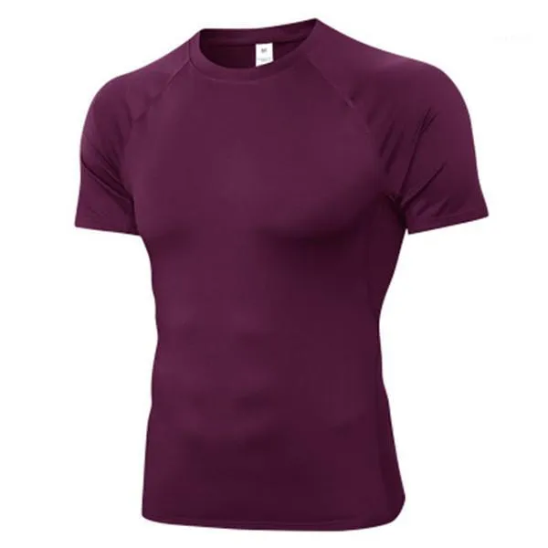 Koszulki z koszulki do koszykówki Krótkie koszulki sportowe Męskie Szybka Sucha koszulka Mężczyźni Odzież O-Neck Training Sleeve Top1